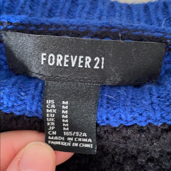 Black and blue long sleeve knit - Picture 3 of 4